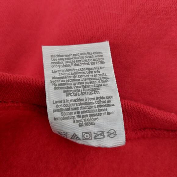 Jerzees Nublend Ugly Christmas Sweater Red Star Trek Size M - Picture 5 of 15